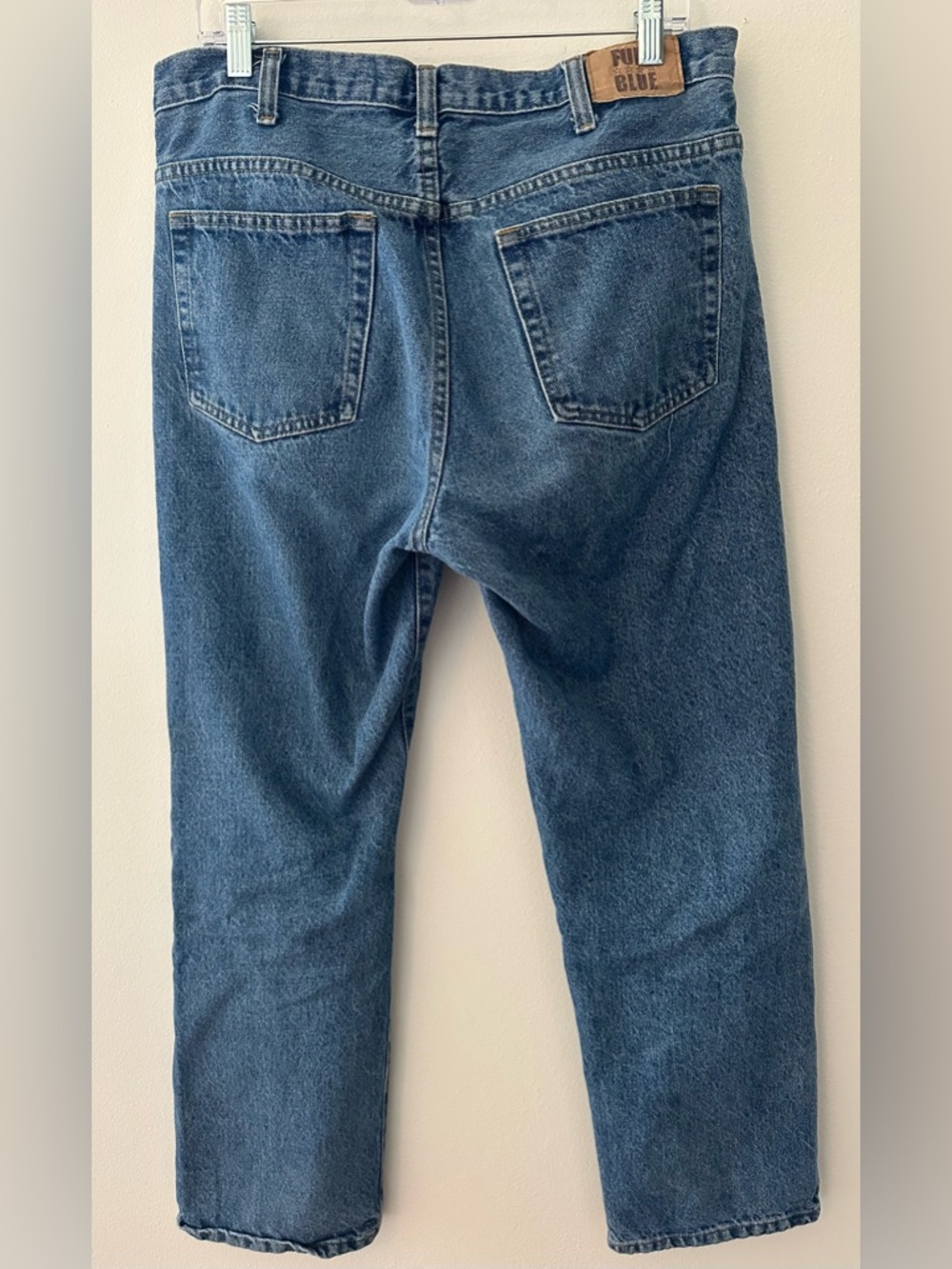 Full Blue Classic Denim Jeans - Medium Blue - Picture 5 of 10
